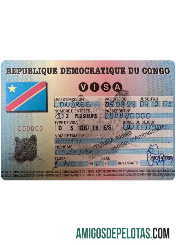 Visto de entrada no Congo modelo